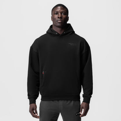 0874. Tech-Terry™ Zip Pocket Hoodie - Black/Black "Brush Wings/ASRV" | ASRV