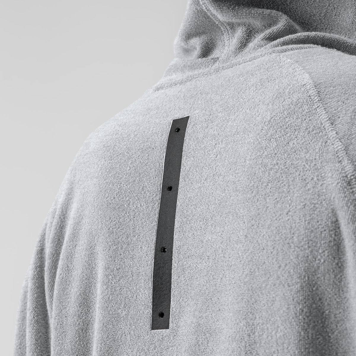 1054. Towel Terry Reversible Hoodie - Heather Grey | ASRV