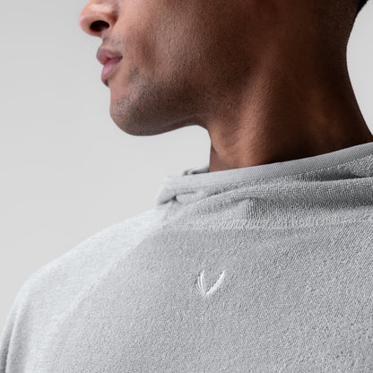 1054. Towel Terry Reversible Hoodie - Heather Grey | ASRV