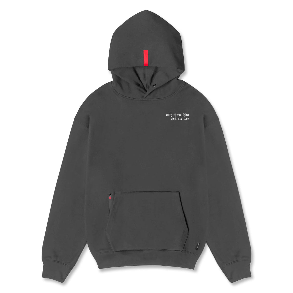 0874. Tech-Terry™ Zip Pocket Hoodie - Space Grey/White "Brush Wings/AS | ASRV