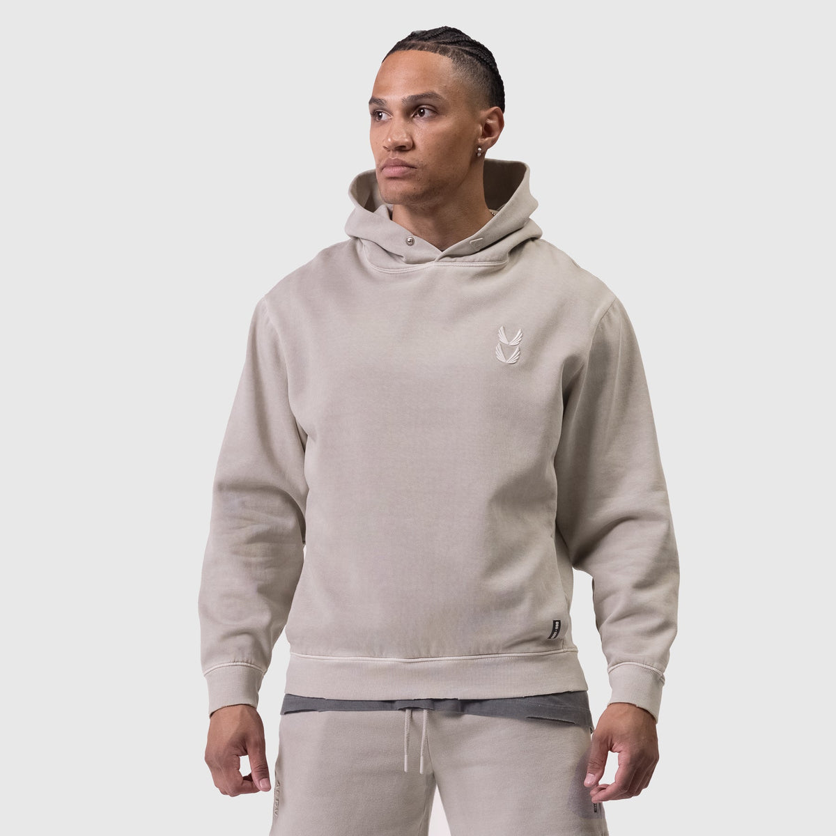 0920. Tech Essential™ Distressed Hoodie - Faded Chai | ASRV