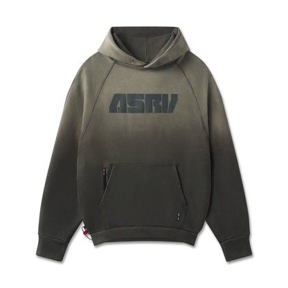 1121. Tech-Terry™ Training Hoodie - Olive Sun Fade "Blade" | ASRV