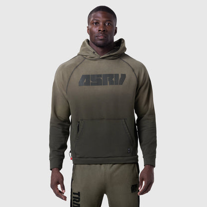 1121. Tech-Terry™ Training Hoodie - Olive Sun Fade "Blade" | ASRV