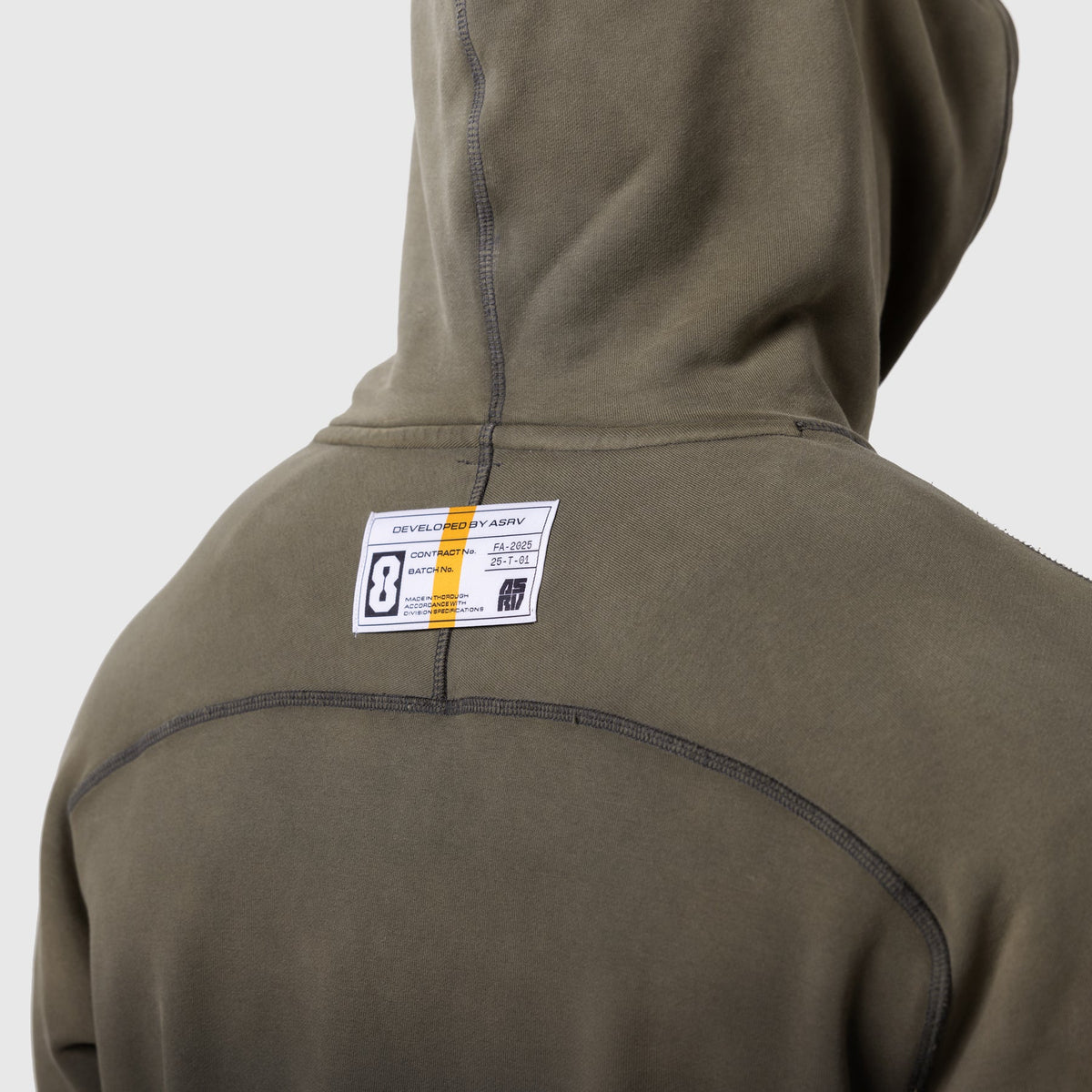 1121. Tech-Terry™ Training Hoodie - Olive Sun Fade "Blade" | ASRV