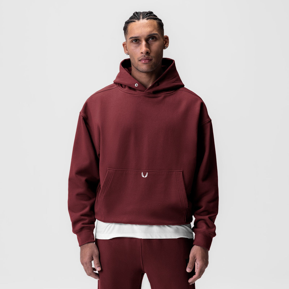 0648. Tech-Terry™ Hoodie - Crimson | ASRV