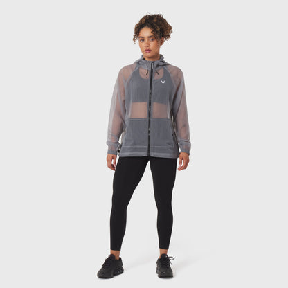 1162. Weather-Ready Transparent Ripstop Shell Jacket - Slate Grey | ASRV
