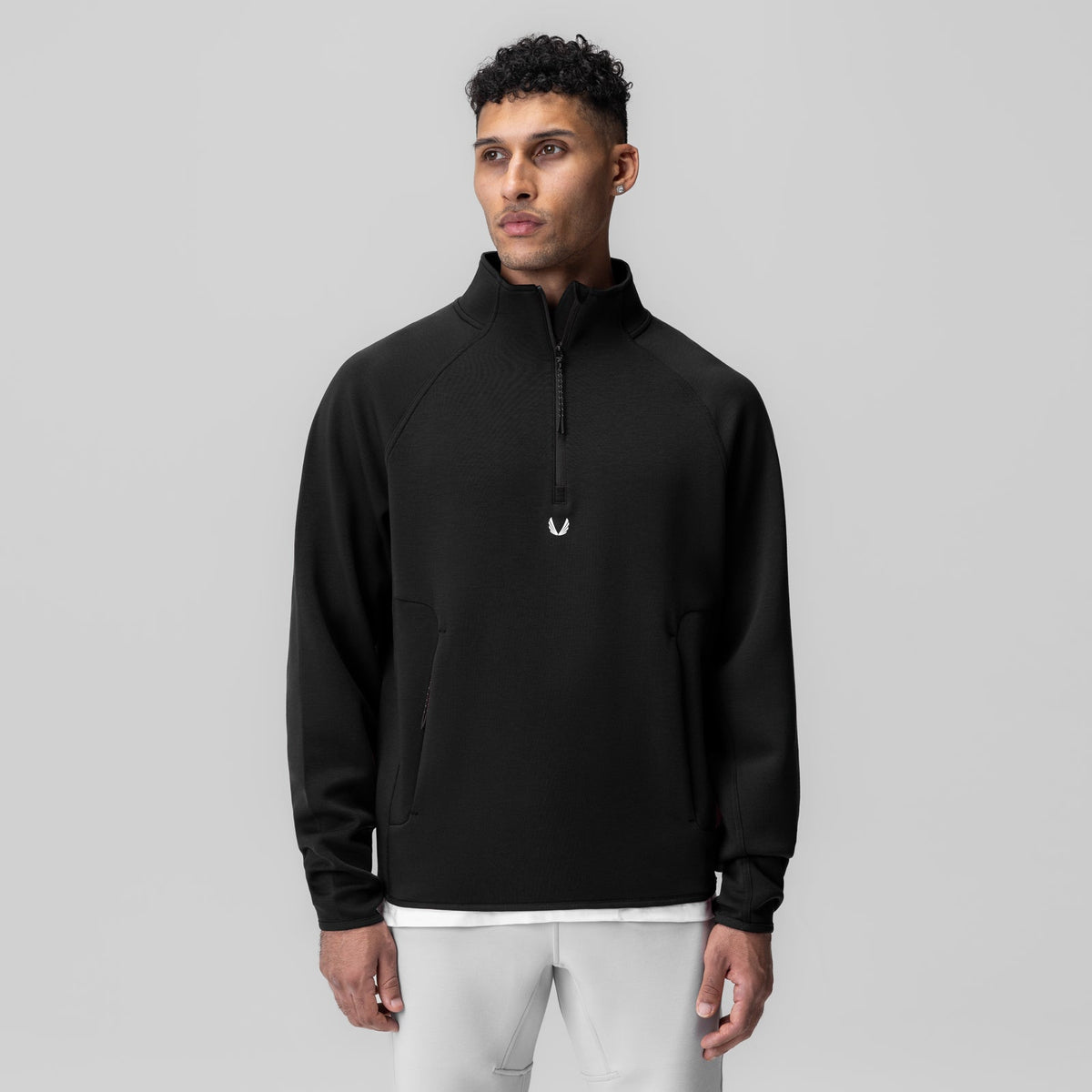 1021. Dri-Core™ Quarter Zip - Black | ASRV