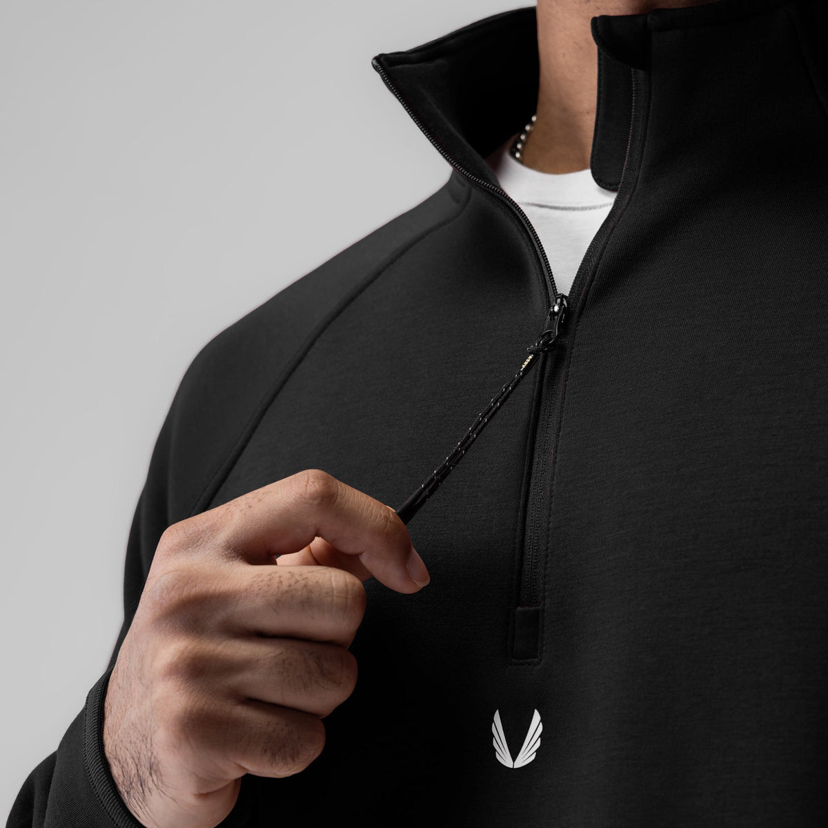 1021. Dri-Core™ Quarter Zip - Black | ASRV