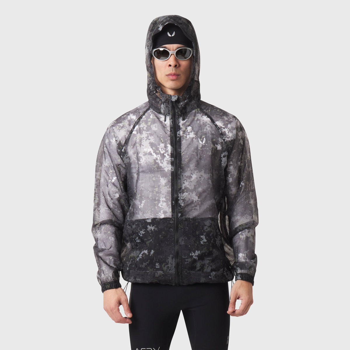1162. Weather-Ready Transparent Ripstop Shell Jacket - Pixel Camo | ASRV