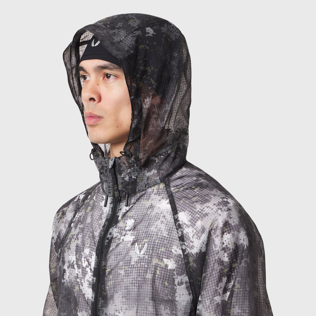 1162. Weather-Ready Transparent Ripstop Shell Jacket - Pixel Camo | ASRV