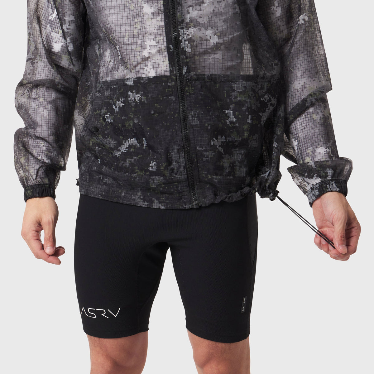 1162. Weather-Ready Transparent Ripstop Shell Jacket - Pixel Camo | ASRV