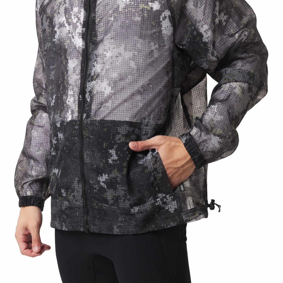 1162. Weather-Ready Transparent Ripstop Shell Jacket - Pixel Camo | ASRV