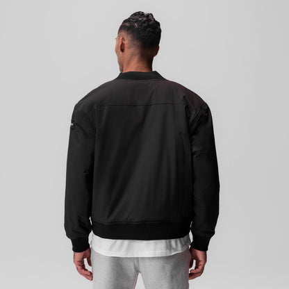 0858. Ripstop Insulated Bomber Jacket - Black | ASRV
