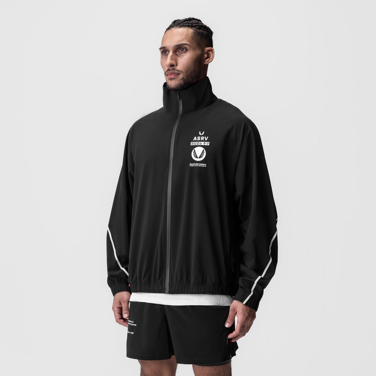0950. Aerotex™ Track Jacket - Black/White | ASRV