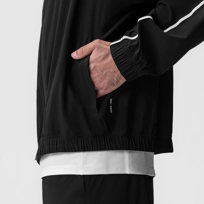 0950. Aerotex™ Track Jacket - Black/White | ASRV