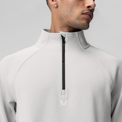1021. Dri-Core™ Quarter Zip - Light Grey | ASRV