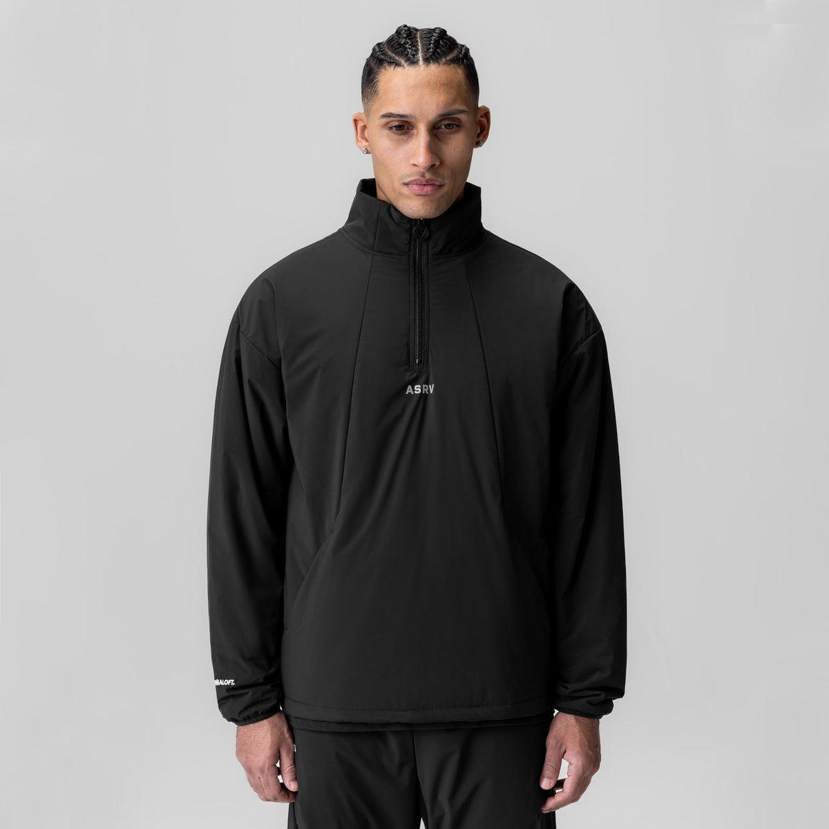 1056. Aerotex™ PrimaLoft® Quarter Zip - Black | ASRV