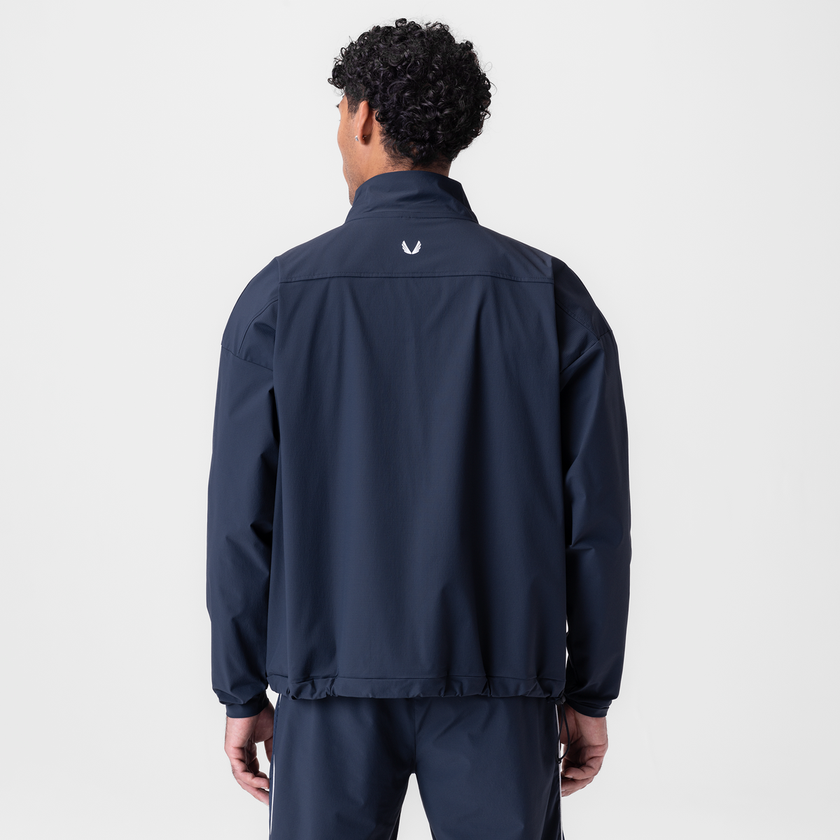 0970. Ripstop Quarter Zip Jacket - Navy | ASRV
