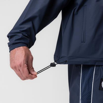 0970. Ripstop Quarter Zip Jacket - Navy | ASRV