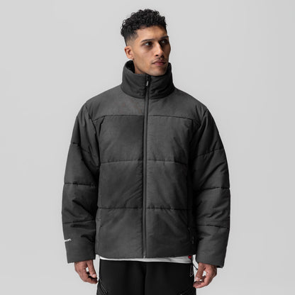 0900. PrimaLoft® Weather-Ready Puffer Jacket - Black "Wave Dye" | ASRV