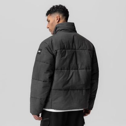 0900. PrimaLoft® Weather-Ready Puffer Jacket - Black "Wave Dye" | ASRV