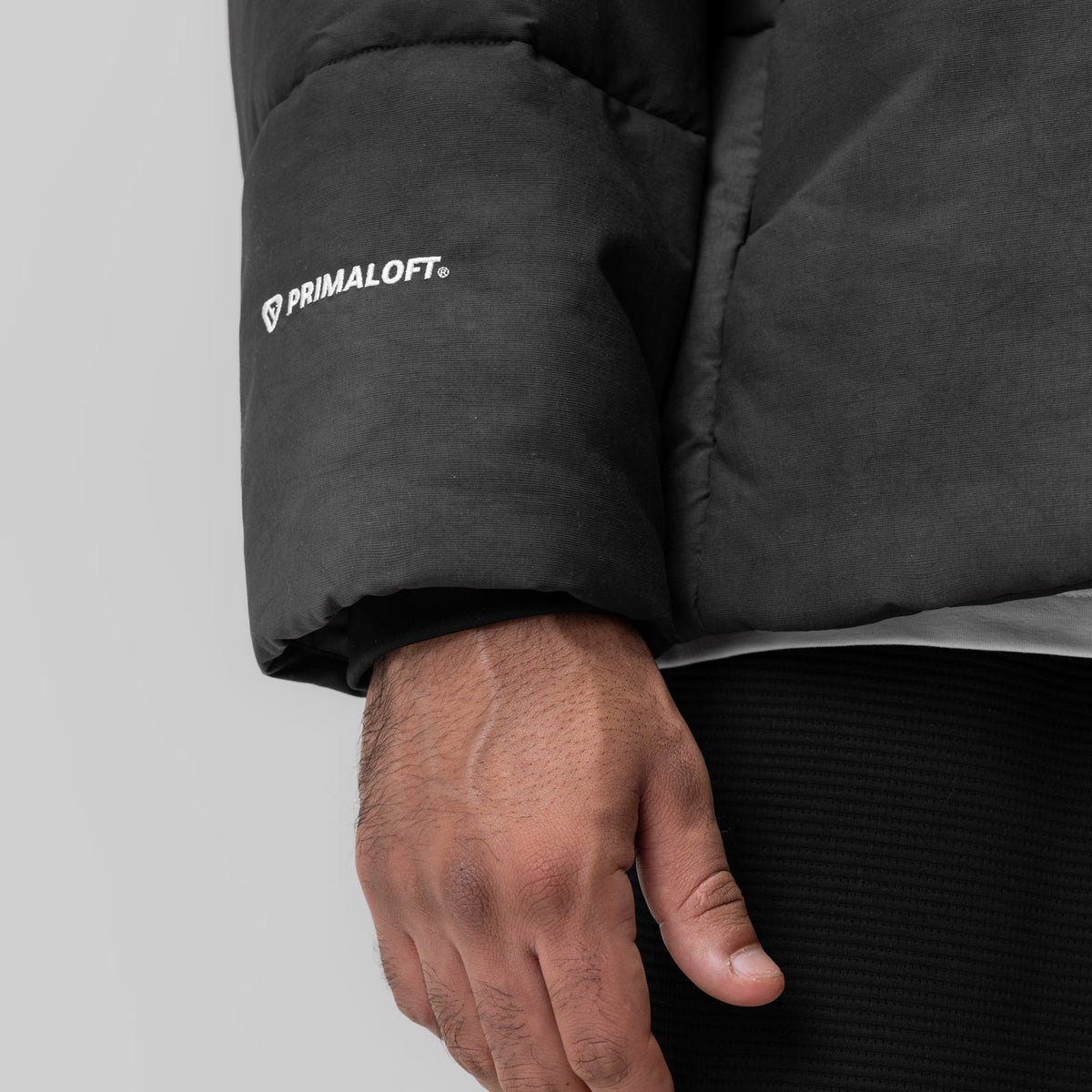 0900. PrimaLoft® Weather-Ready Puffer Jacket - Black "Wave Dye" | ASRV
