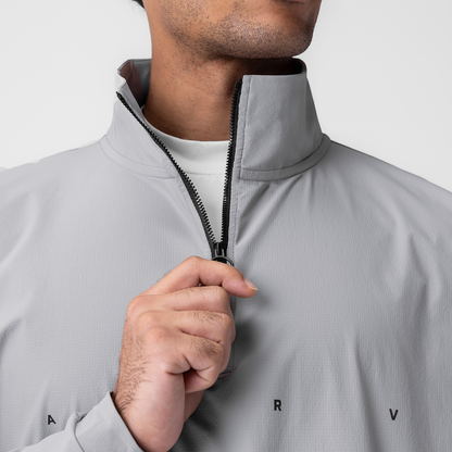 0970. Ripstop Quarter Zip Jacket - Slate Grey | ASRV