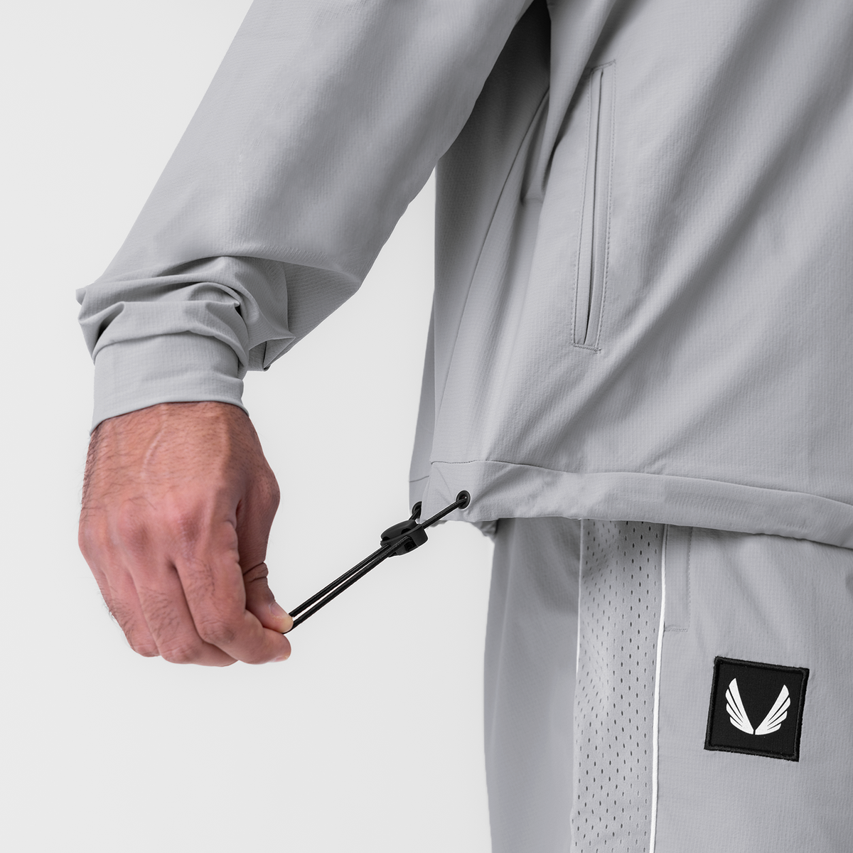 0970. Ripstop Quarter Zip Jacket - Slate Grey | ASRV