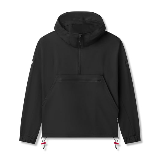 0717. Weather-Ready Anorak Jacket - Black "Patch" | ASRV
