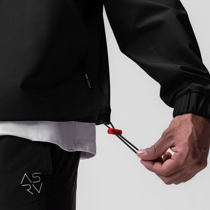 0717. Weather-Ready Anorak Jacket - Black "Patch" | ASRV