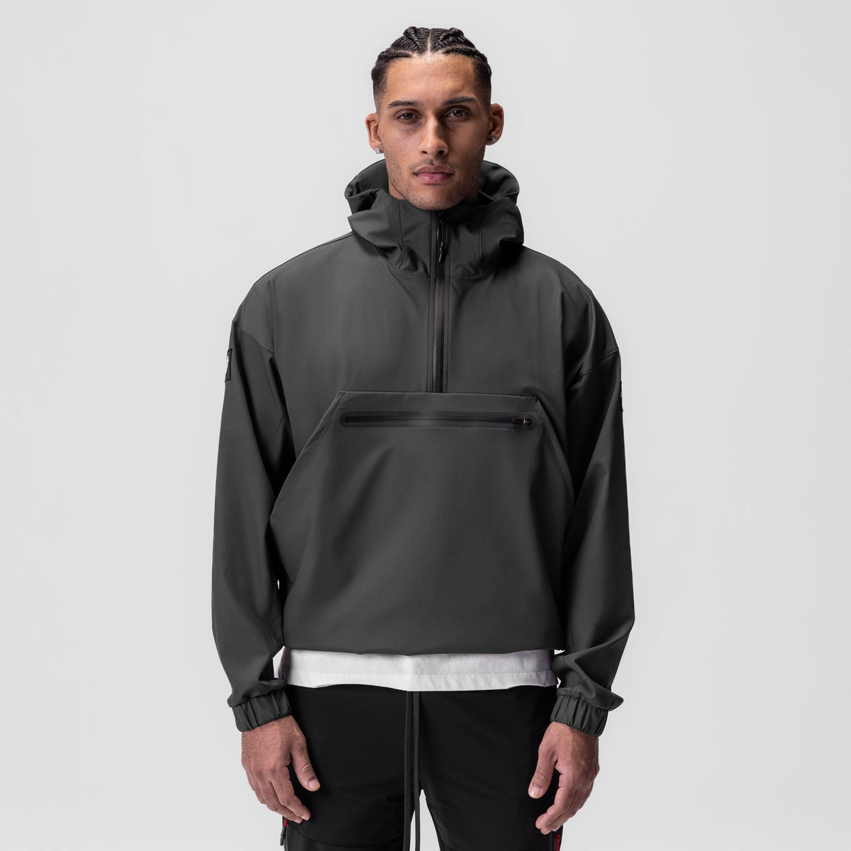 0717. Weather-Ready Anorak Jacket - Space Grey "Patch" | ASRV