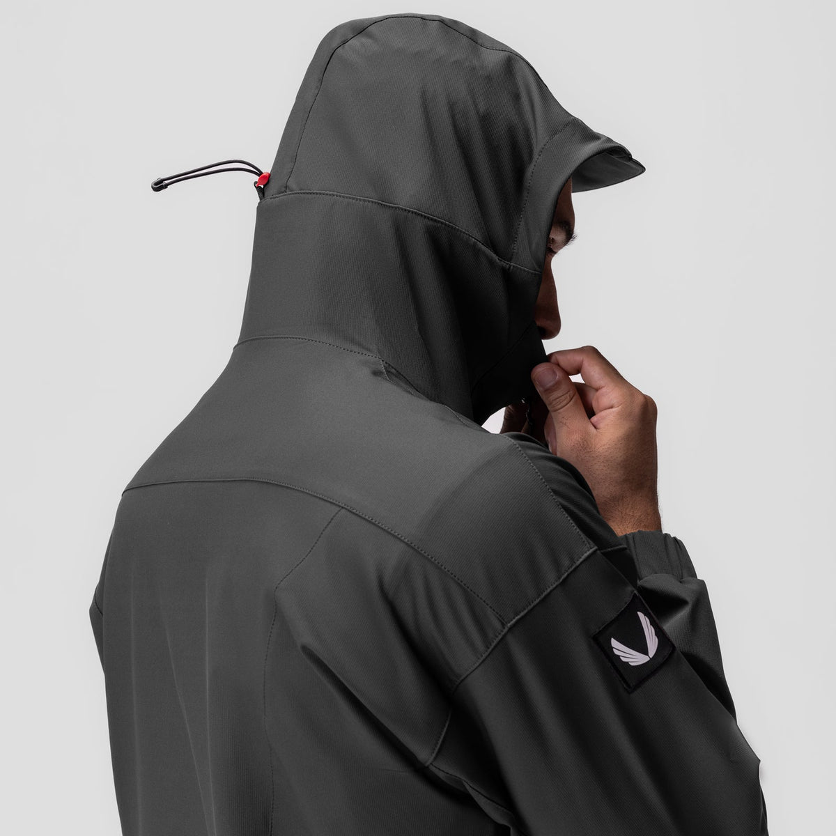 0717. Weather-Ready Anorak Jacket - Space Grey "Patch" | ASRV