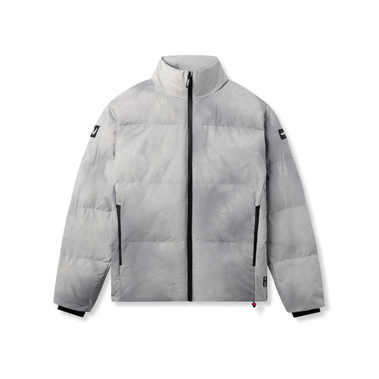 0900. PrimaLoft® Weather-Ready Puffer Jacket - Grey "Wave Dye" | ASRV