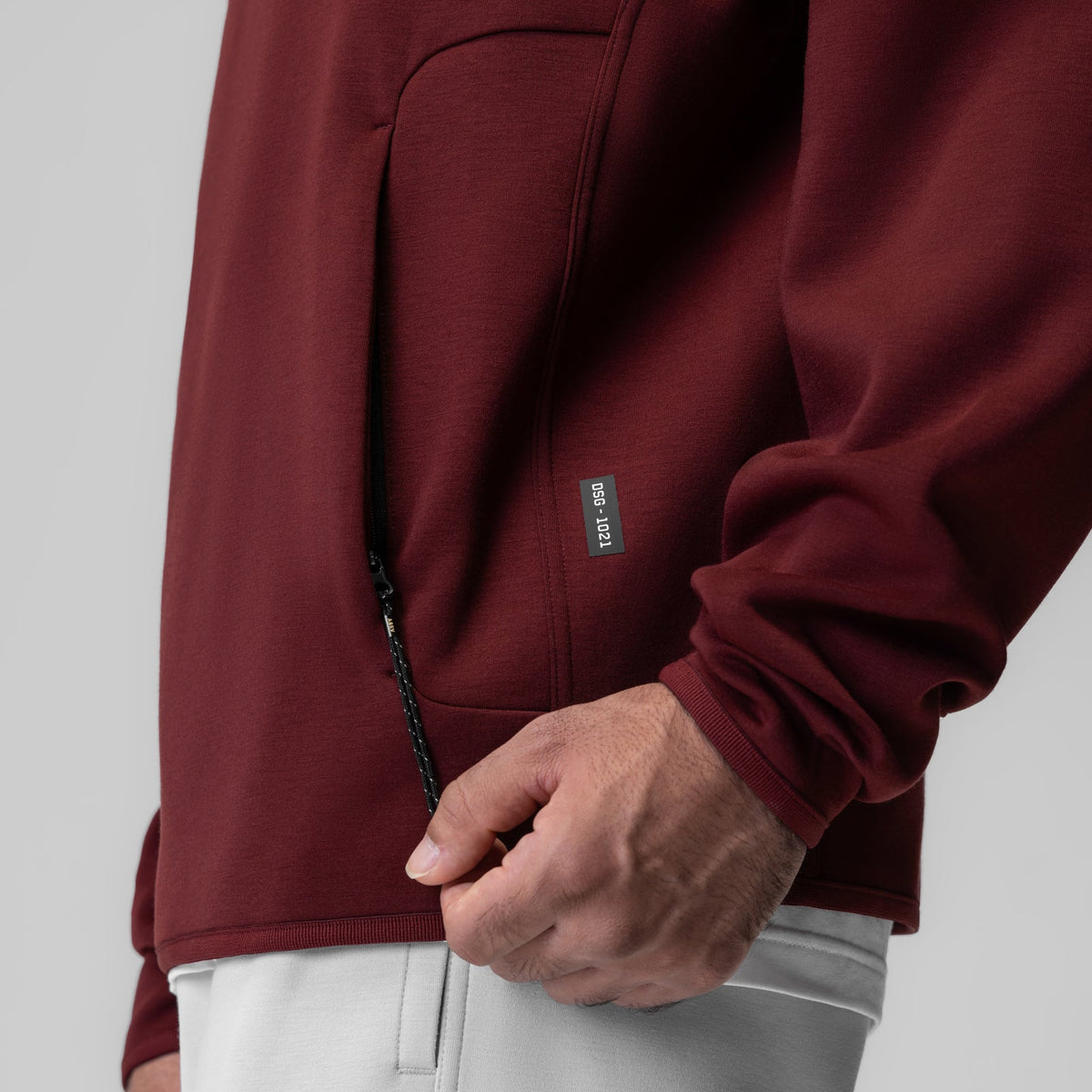 1021. Dri-Core™ Quarter Zip - Crimson | ASRV