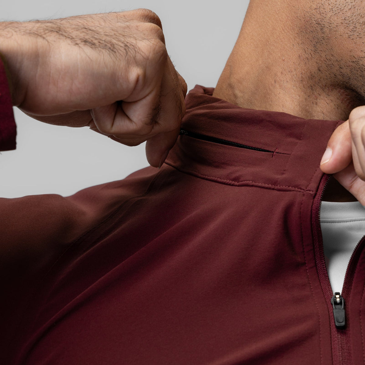 1018. Aerotex™ Weather-Ready Bonded Windbreaker - Crimson | ASRV