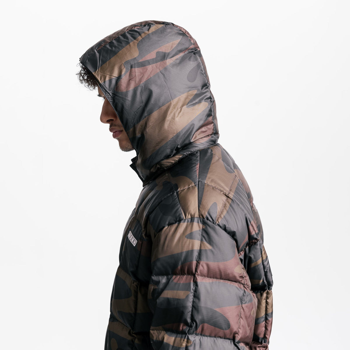 0551. Weather-Ready Down Puffer Jacket - Rust Camo | ASRV