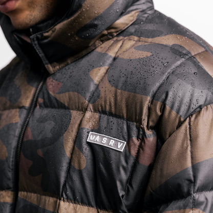 0551. Weather-Ready Down Puffer Jacket - Rust Camo | ASRV