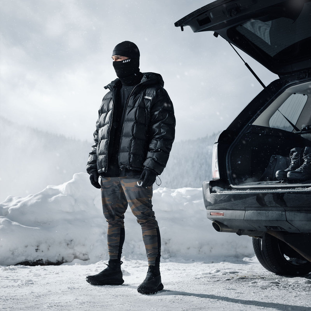 0551. Weather-Ready Down Puffer Jacket - Black | ASRV