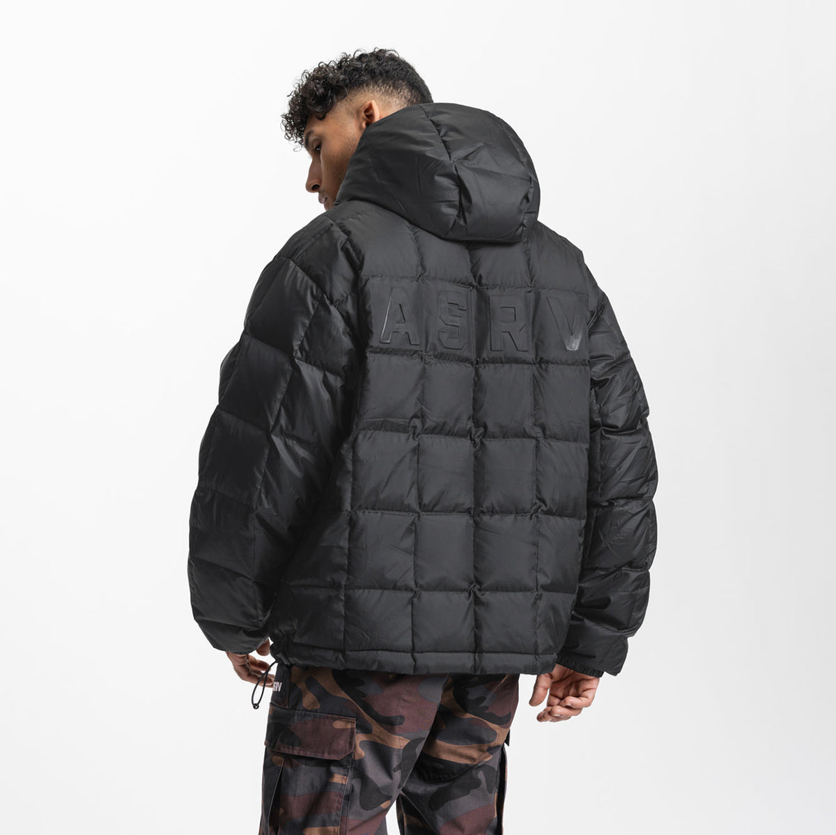 0551. Weather-Ready Down Puffer Jacket - Black | ASRV