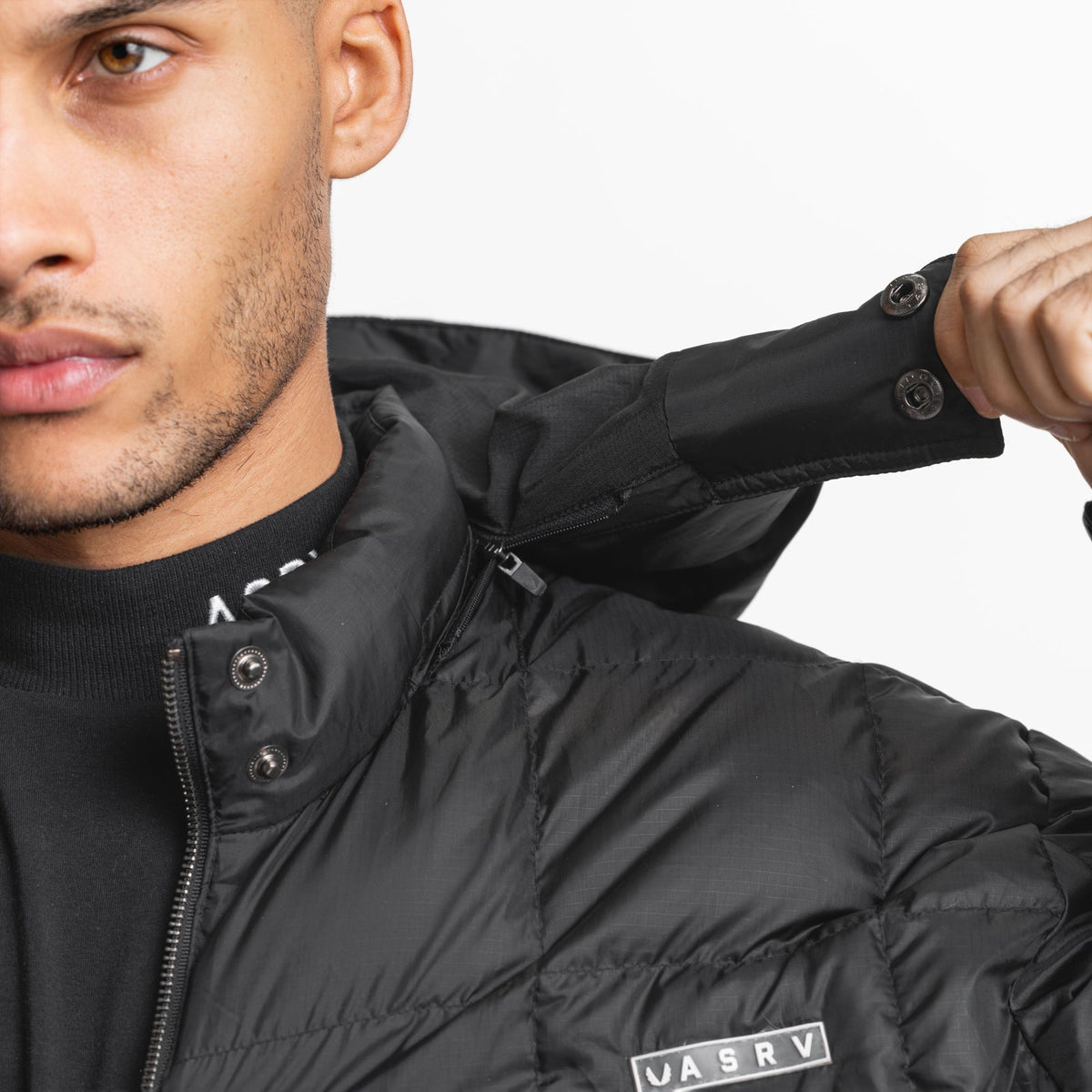 0551. Weather-Ready Down Puffer Jacket - Black | ASRV