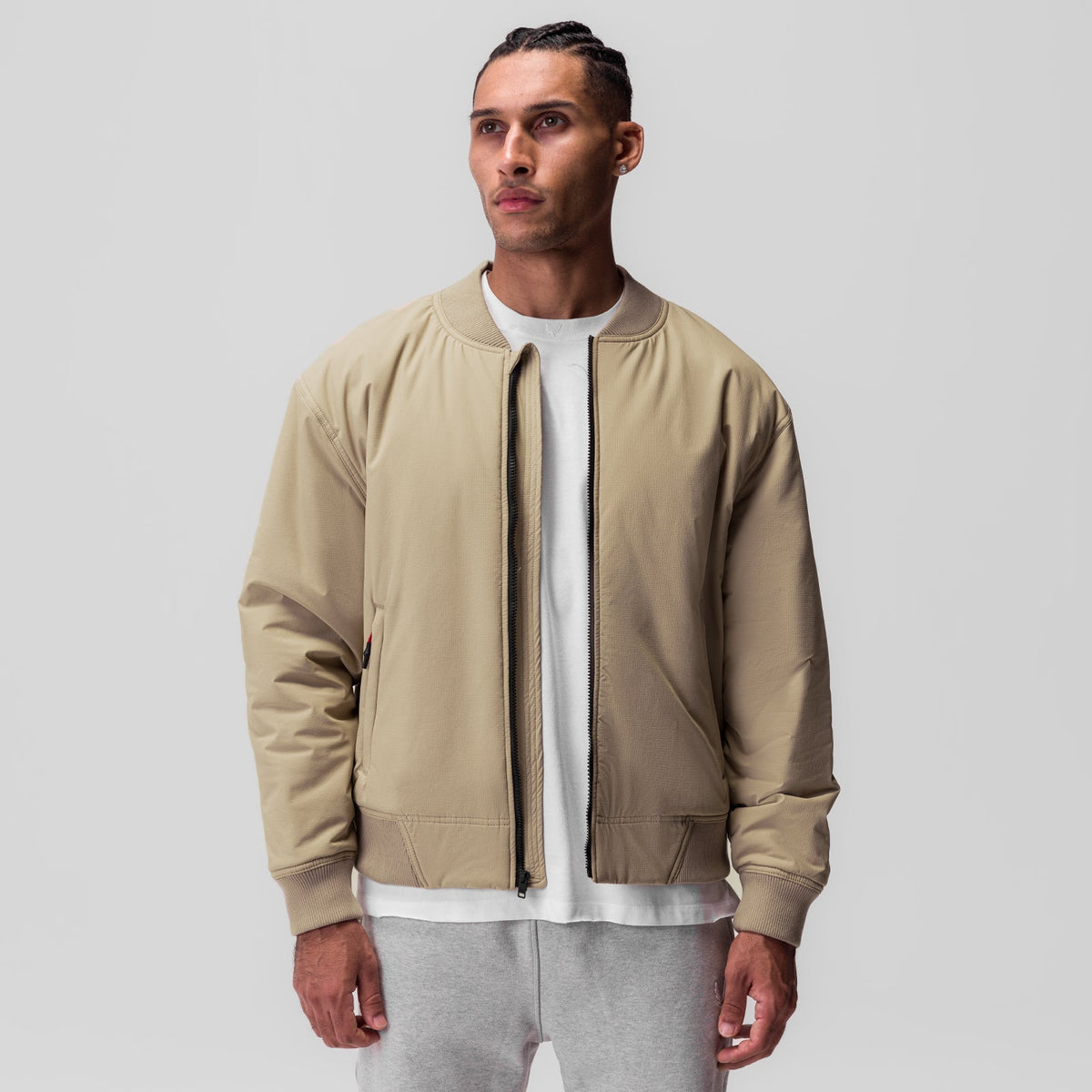 0858. Ripstop Insulated Bomber Jacket - Khaki | ASRV