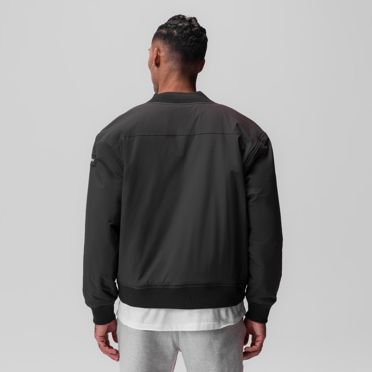 0858. Ripstop Insulated Bomber Jacket - Space Grey | ASRV