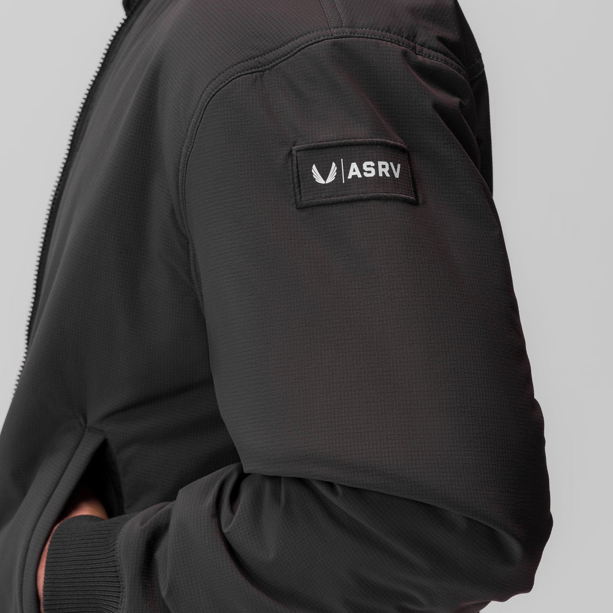 0858. Ripstop Insulated Bomber Jacket - Space Grey | ASRV