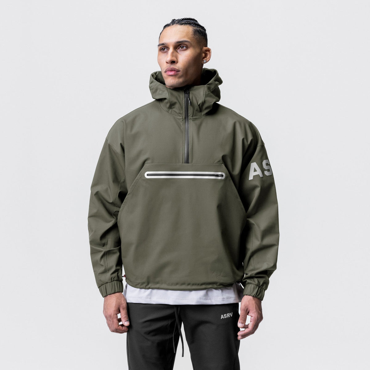 0717. Weather-Ready Anorak Jacket - Olive | ASRV