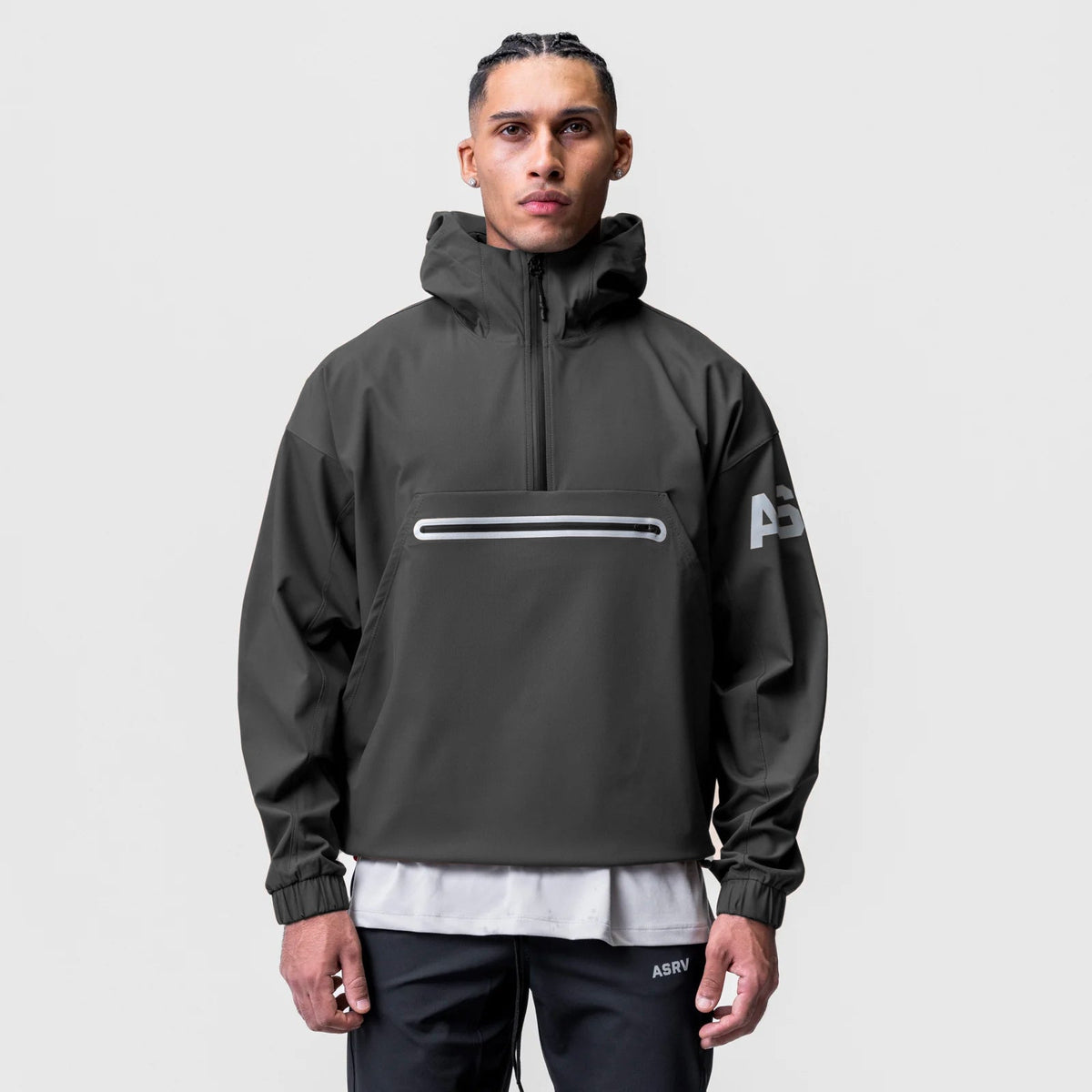 0717. Weather-Ready Anorak Jacket - Space Grey | ASRV