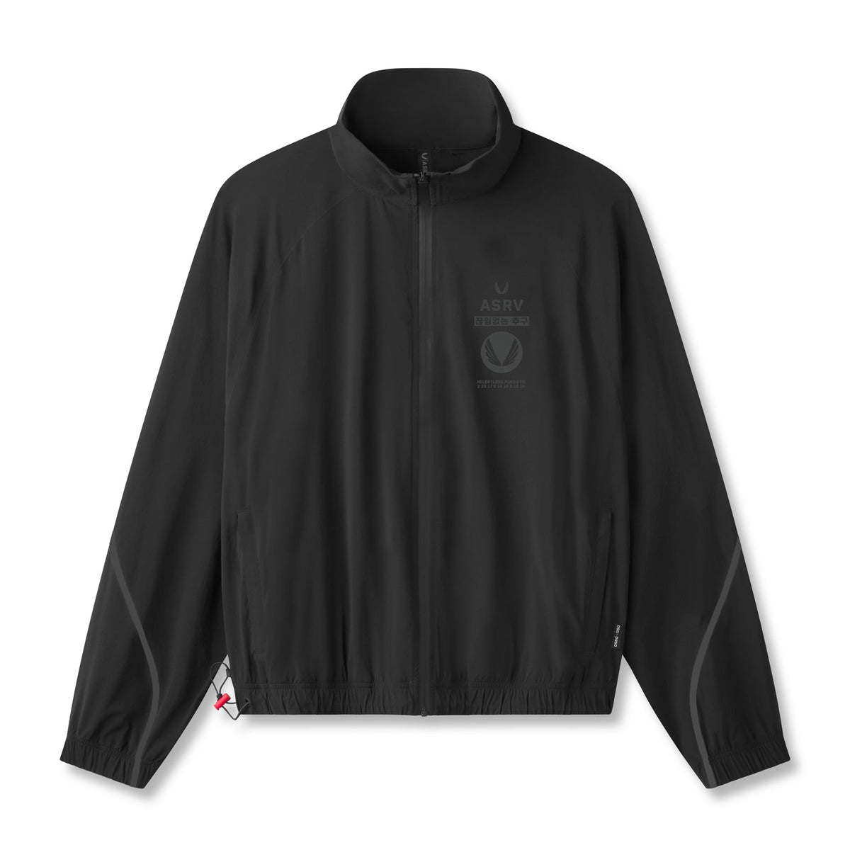 0950. Aerotex™ Track Jacket - Black/Black | ASRV