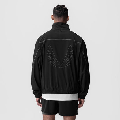 0950. Aerotex™ Track Jacket - Black/Black | ASRV
