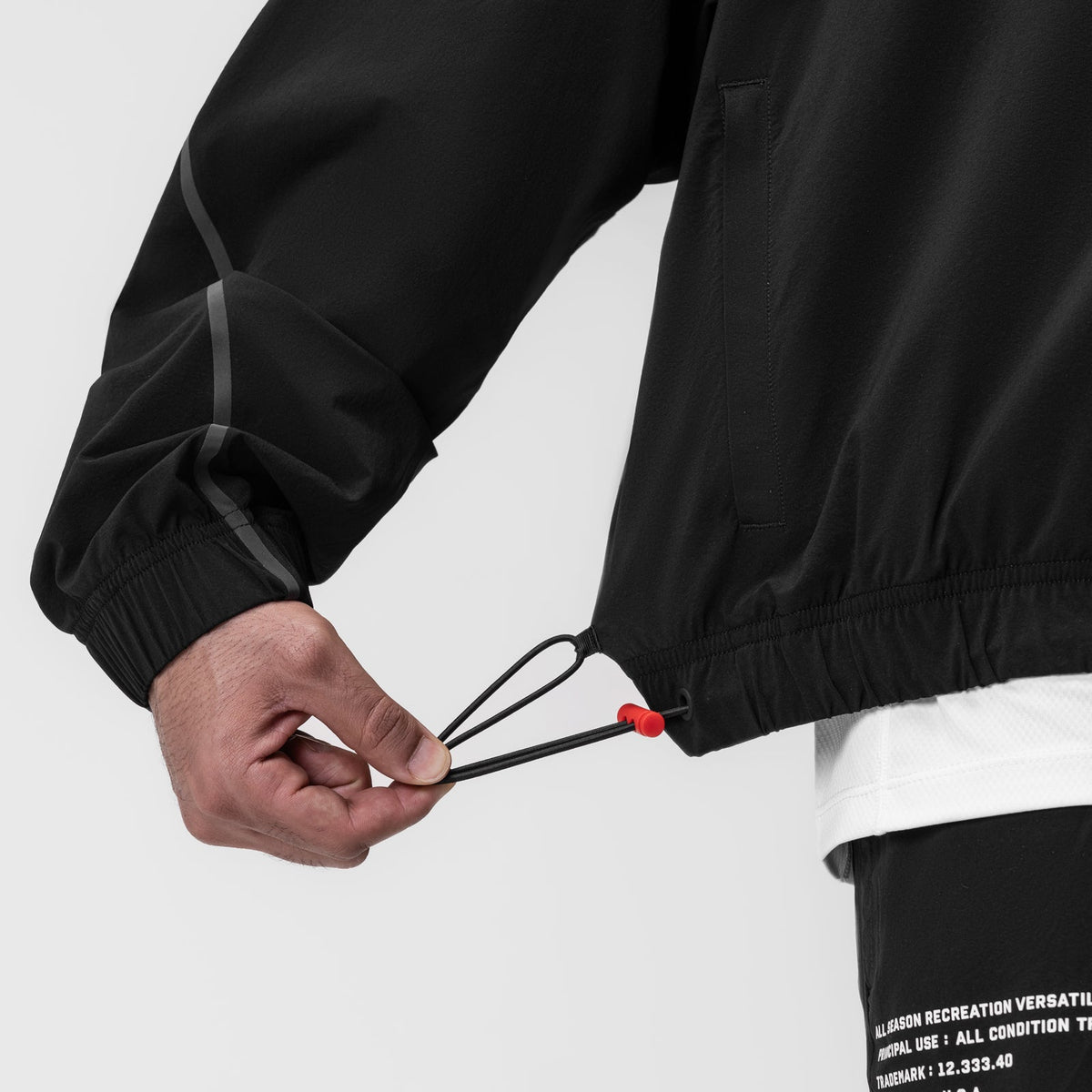 0950. Aerotex™ Track Jacket - Black/Black | ASRV