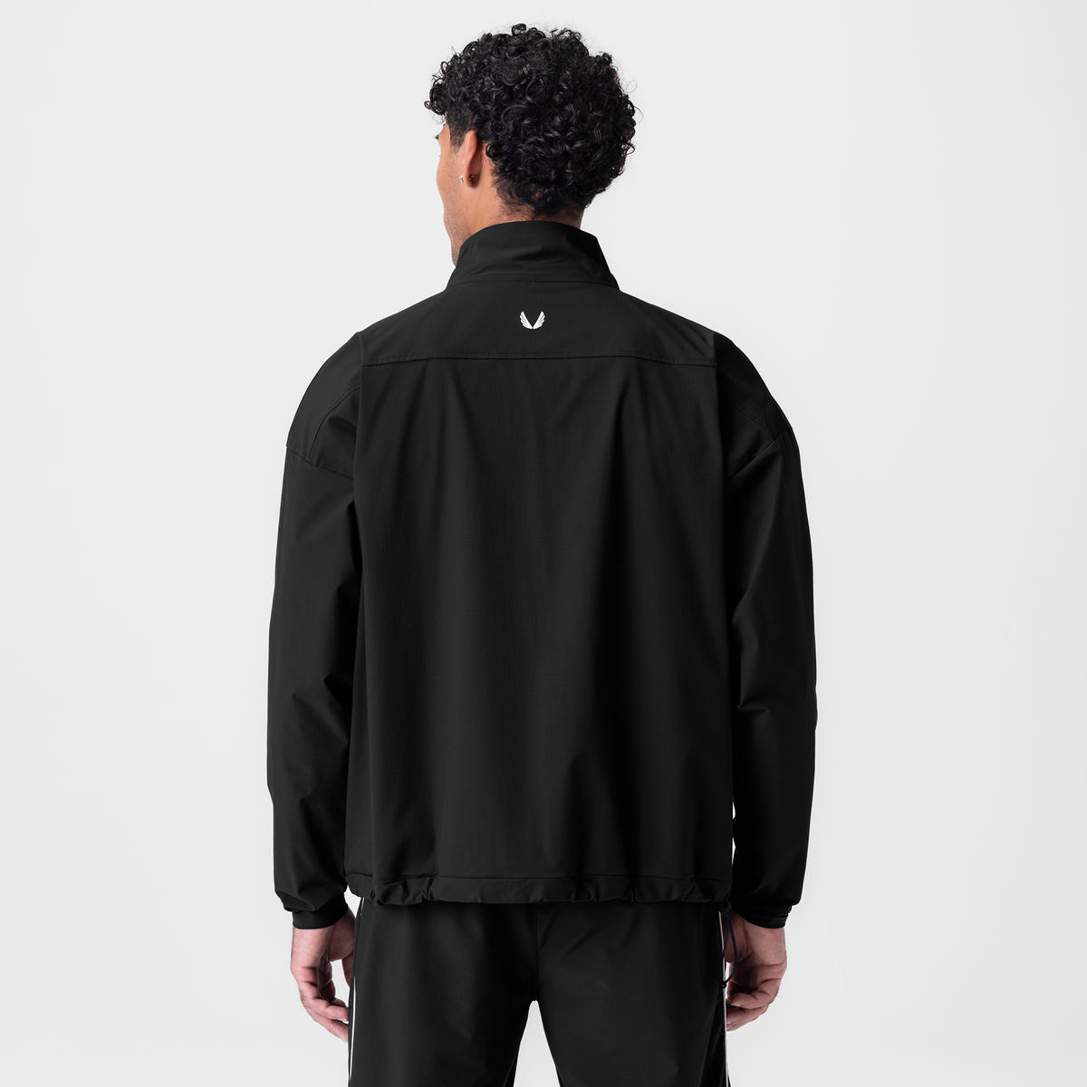 0970. Ripstop Quarter Zip Jacket - Black | ASRV
