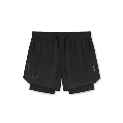 0865. Tetra-Lite® 5" Liner Short - Black "Wings"/Black | ASRV